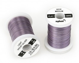 Flat Colour Wire, Medium, Wide, Light Violet Silver